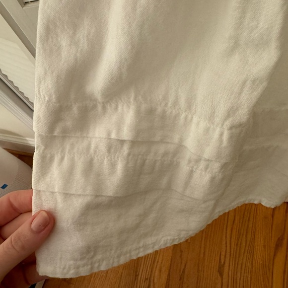 EUC ASOS Linen Midi Dress - White - Picture 4 of 6